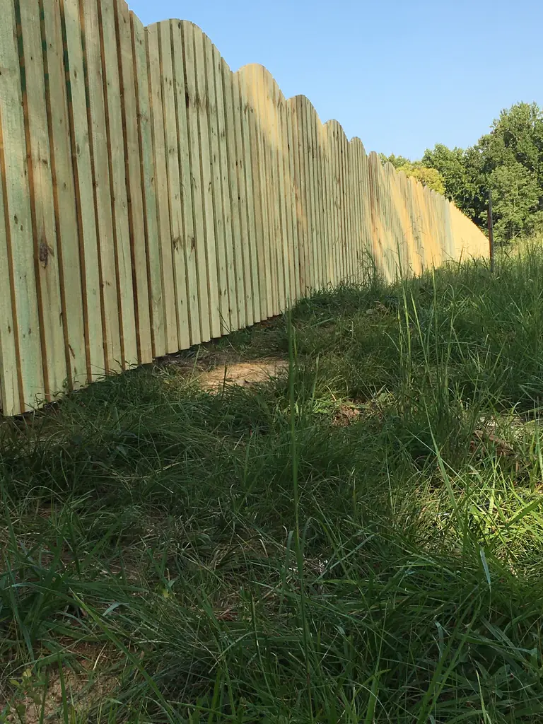 Tall wood privacy fence built by Hugo's Fence and Deck in Nashville, Tennessee