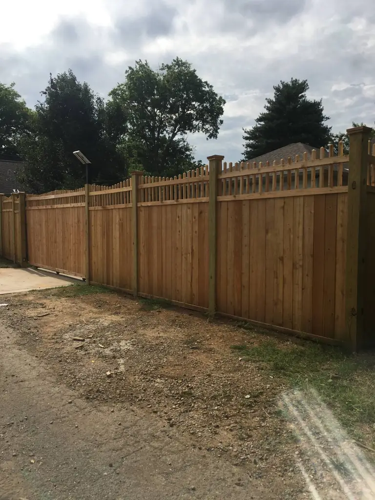 Step 05: we clean up and walk it with you on a Hugo's Fence and Deck Nashville job in Nashville, Tennessee